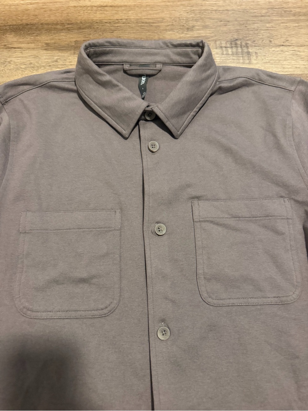 Vuori Coronado Shirt Jacket Men's Large Gray Performance Stretch Shacket V2009 - Picture 3 of 8